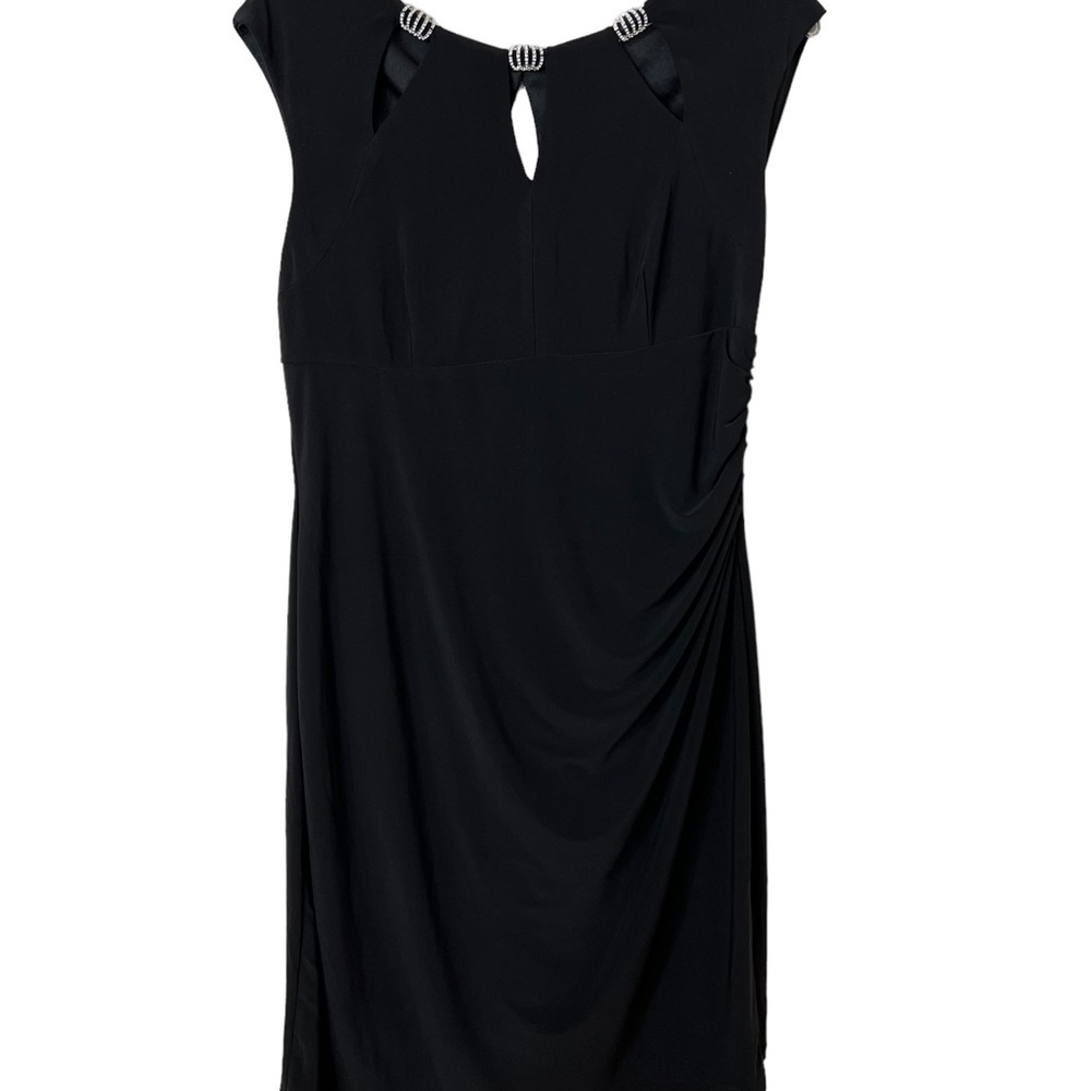 NWOT…Scarlett Women's Black Sleeveless Cut Out Neck Party Cocktail D size 14☑️ - Picture 4 of 8